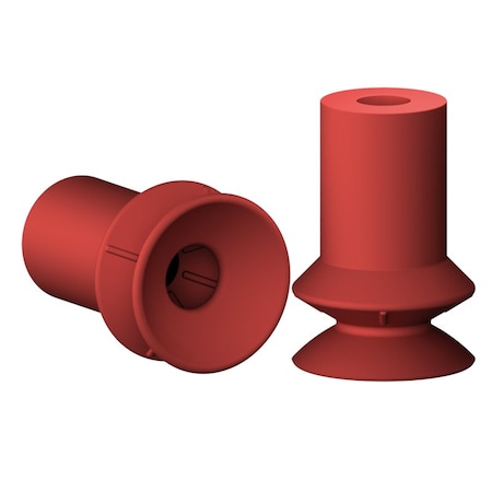 Fipa Bellows vacuum cup diam. 13 mm, Silicone red 23.013.296.2